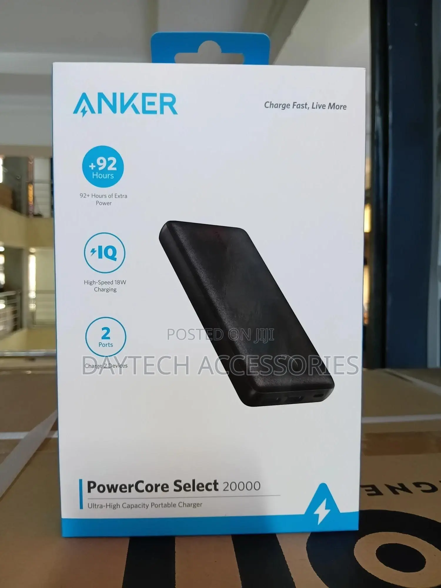 Anker Powercore Select 20000mah Power Bank.