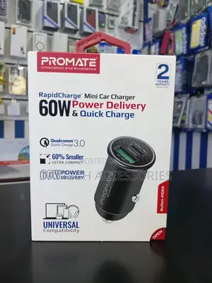 This Is a Promate Bullet-Pd60 Rapidcharge Mini Car Charger.