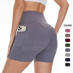 Women’S High-Waist Biker Shorts With Pockets – Yoga, Gym Cycling