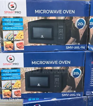 20 Litres Smart Pro Digital Black Microwave