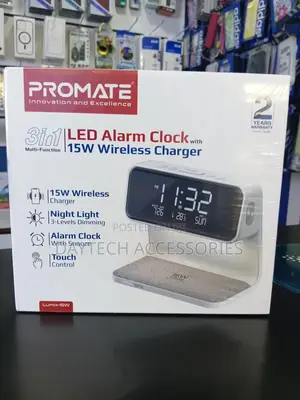 Promate Lumix-15 Led Alarm Clock.