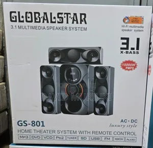 3.1ch Globalstar Home Theater System With Remote Control Woofer Gm