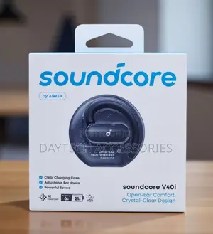 Soundcore - V40i by Anker, Open-Ear Headphones - Black