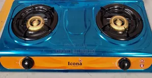 Icona 2 Burner Gas Stove Stainless Steel Modern Cooker