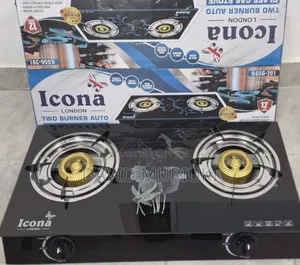 Icona 2 Burner Gas Stove Glass Top Cooker Best