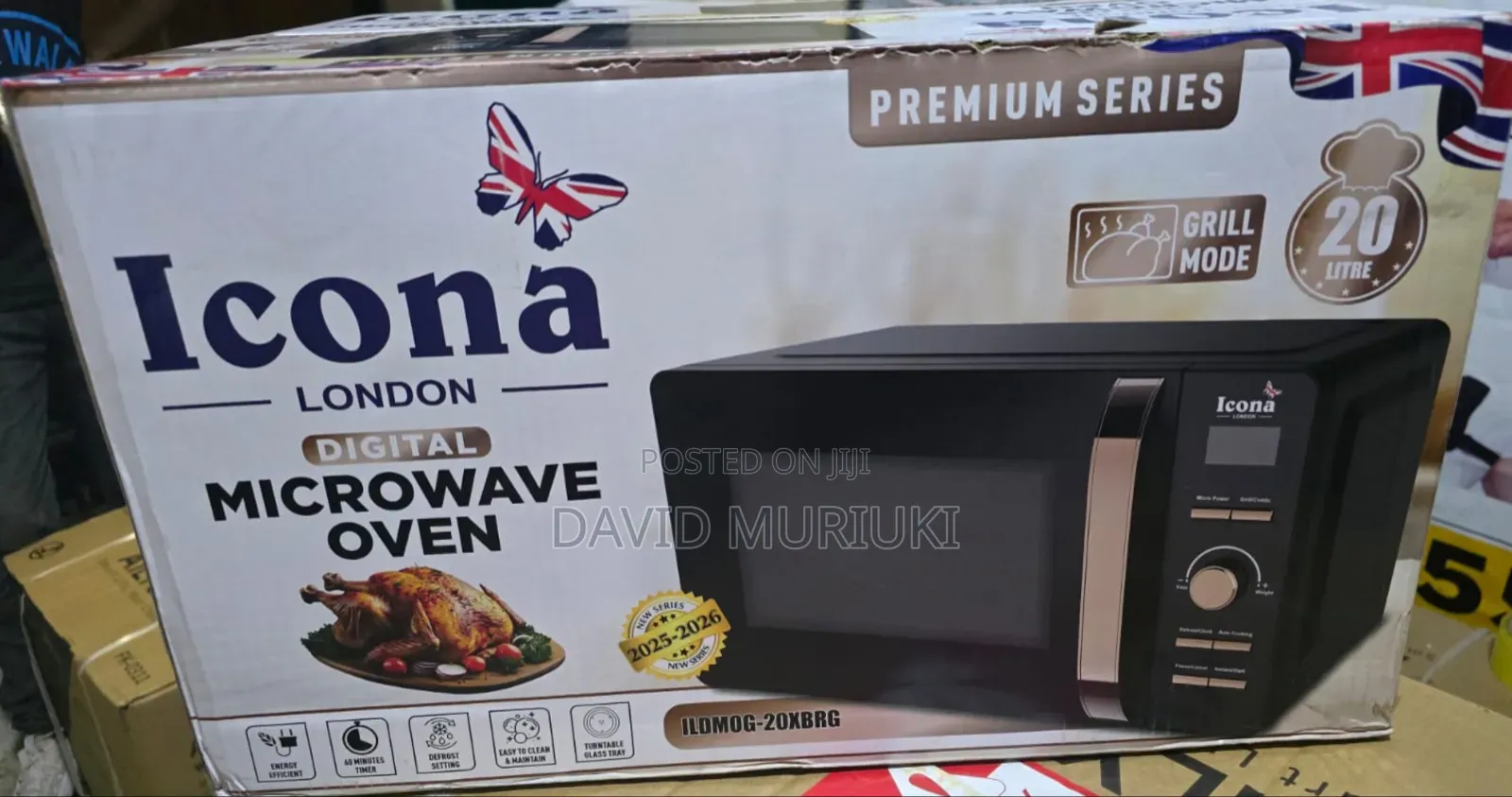 20 Litres Icona Digital Higher Current Microwave With Grill