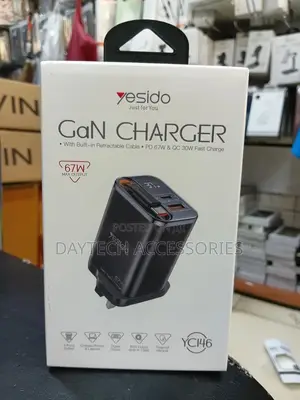 Yesido Ganpro 67w Multi-Device Fast Charger - Black