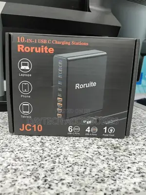 10 Port Charging Station Usb C Charger 460w Gan Docking Station.