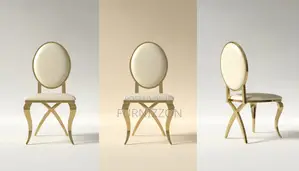 Luxury Stainless Steel Banquet Chair for Events Hotels