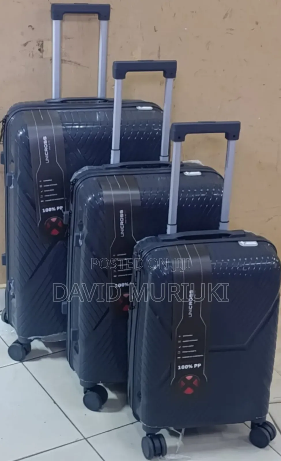 Large 3 in 1 Unbreakable Pp Suitcases