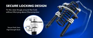 2pcs, Spring Compressor, 28cm Coil Strut Tool With Safety Bracket