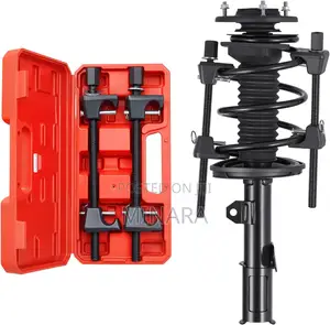 2pcs, Coil Spring Compressor, Strut Removal With Detent Safety Pins