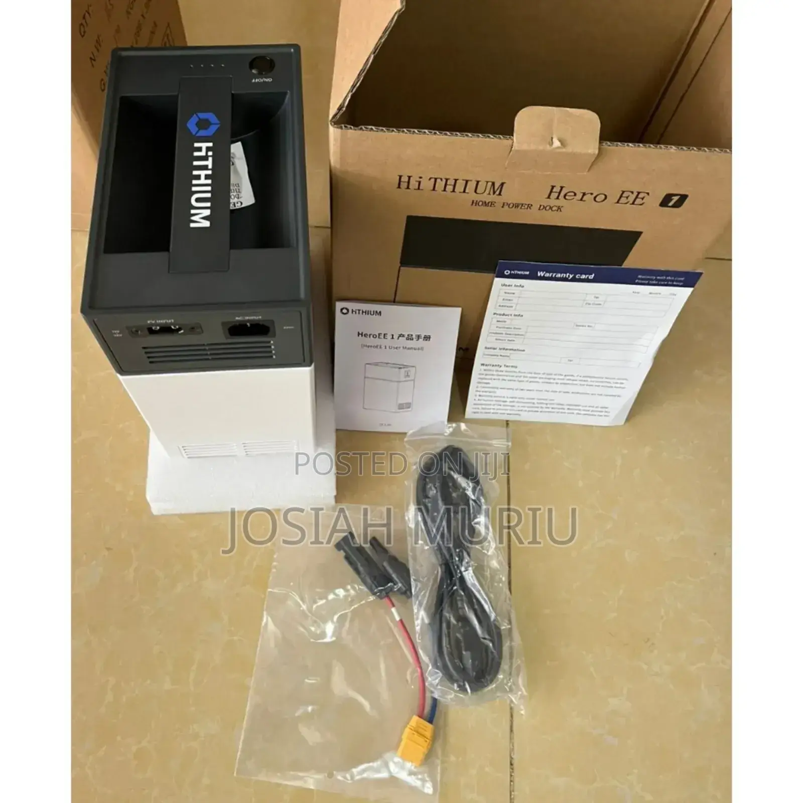 Portable Powerbank Station Solar Power Lithium 3 in 1