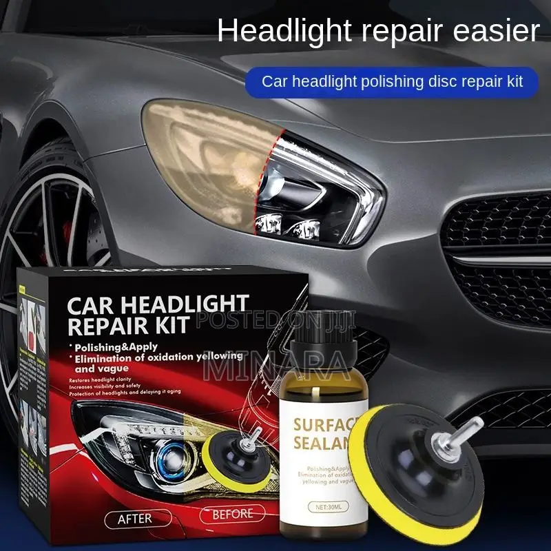 Headlight Restoration Kit, Restore Repair Yellow Faded Headlights