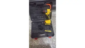Heavy-Duty Cordless Drill Set With Dual Batteries
