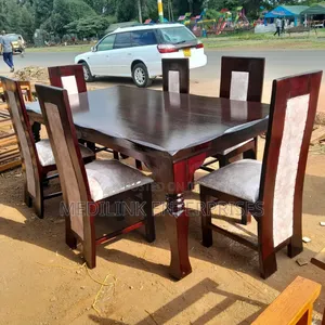 6-Seater Pre Epoxy Dinning Table Set