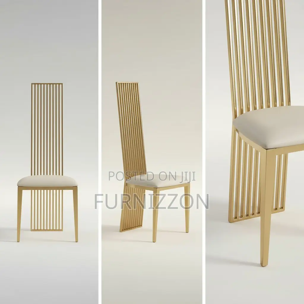 Royal High Back Stainless Steel Throne Chair for Dining Events
