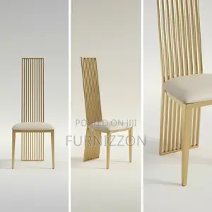 Royal High Back Stainless Steel Throne Chair for Dining Events