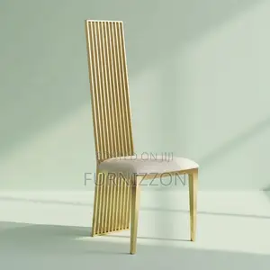 Premium High Back Stainless Steel Dining Throne Chair