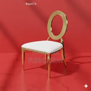 Luxury Gold O-Back Chair for Weddings Events
