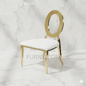 Elegant Gold O-Back Luxury Chair – Premium Design