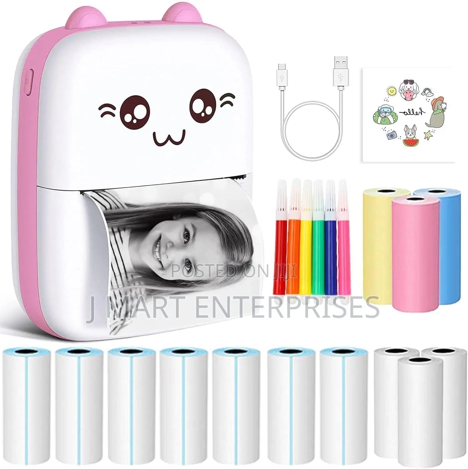 Mini Thermal Printer,Bluetooth Labler Maker,Portable Sticker Printer