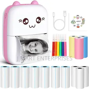 Mini Thermal Printer,Bluetooth Labler Maker,Portable Sticker Printer
