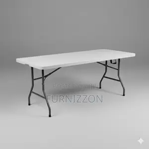 Portable 1.8m Plastic Rectangular Folding Table