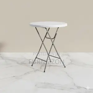 Modern Plastic Foldable High Bar Table – 80cm Size