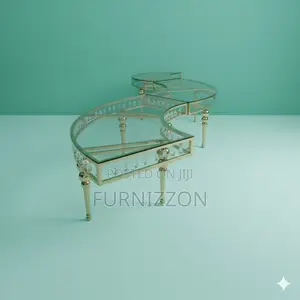 Stylish Gold Moon Table – Perfect for Living Room Lounge