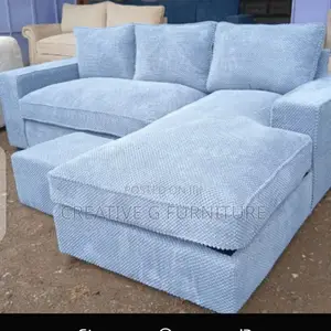A Grey L-Shape Sofa