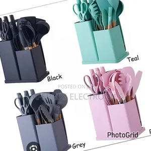 19pc Kitchen Silicone Spoons Set*
