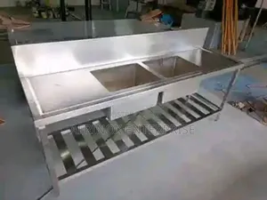 Stainless Steel Double Bowl Commercial Sink