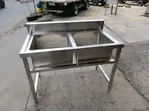 Double Bowl Commercial Stainless Steel Sink