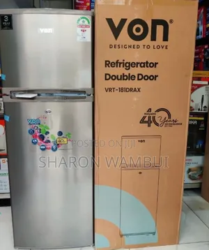 Durable Von Double Door Fridge 181l/181l Von Double Door Fridge