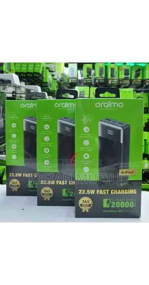 *
Oraimo Powernova Q21 Opb-7200q *22.5w 20,000mah* Fast Power Bank *
