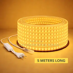 5m Led Strip Light 110v/220v Warm White Waterproof Rope Light