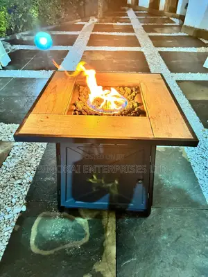 Gazebo Gas Fire Pit Patio Heaters With Glass Table