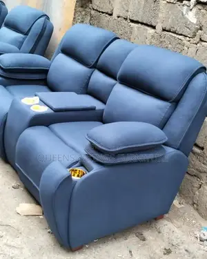 7 Seater Mahogany Recliner Couch