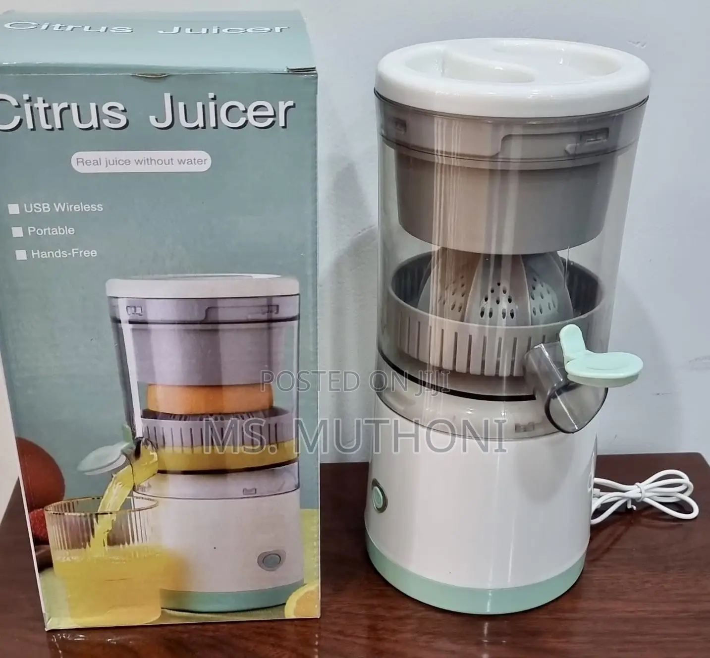 Portable Electric Citrus Juicer.