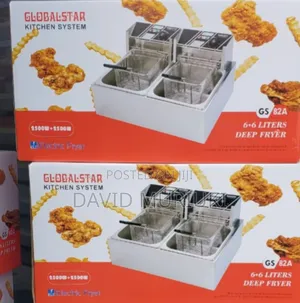 Best Quality 6+6 Litres Globalstar Double Deep Fryer