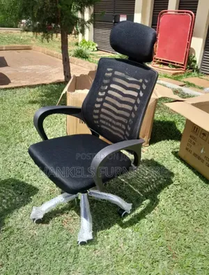 Ergonomic Swivel Adjustable Height Chair With Head Support