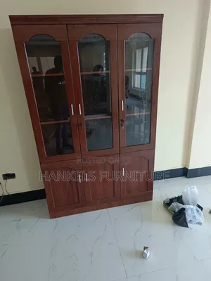 Wooden 3-Door Office Storage Cabinet