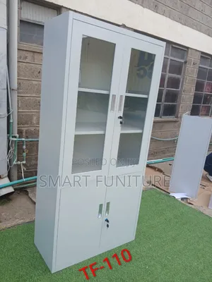Half Glass Cabinet Half Metal Cabinet