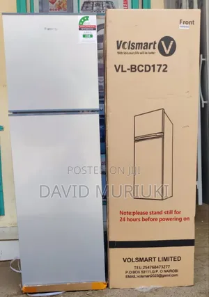 Modern Silver Volsmart 172litres Double Door Fridge