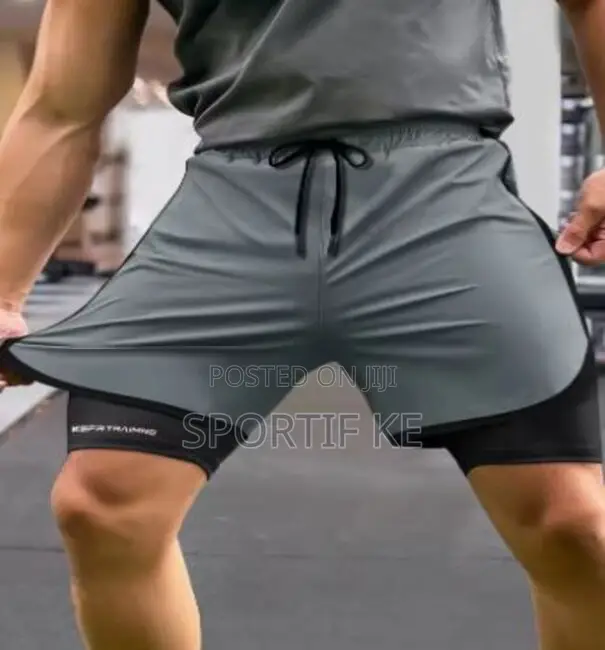 Men’S 2-in-1 Running Shorts With Compression Liner