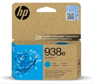 Hp 938e Cyan Original Ink Cartridgeworks With Hp Officejet 9720,9730