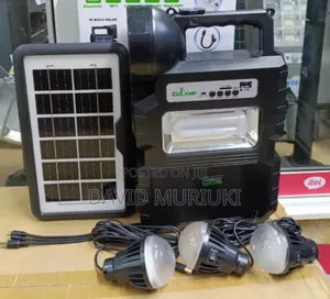 Cclamp Cl-810 Solar Lighting System Kit With 3 Led Lights,Bt Speakers