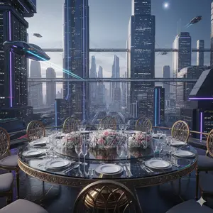 Luxury Event Furniture: Round Steel Banquet Table