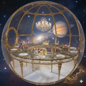 Durable Stainless Steel Round Banquet Table